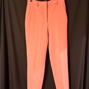 Elegant Coral Women's Cropped Pants